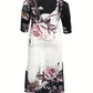 Plus Size Cutout Printed Cold Shoulder Dress