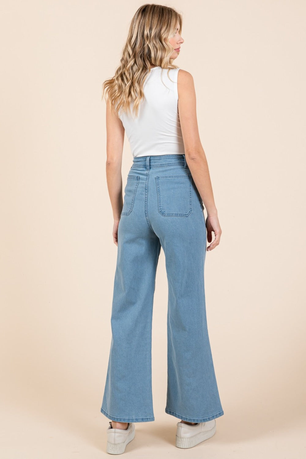 Mittoshop High Waist Wide Leg Jeans *