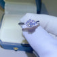 2 Carat Moissanite 925 Sterling Silver Ring