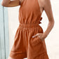 Halter Neck Tie Back Romper