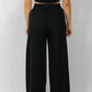 Elastic Waist Wide Leg Pants