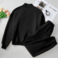 Quarter Zip Long Sleeve Top and Pants Set