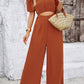Devine Cutout Off Shoulder Wide Leg Jumpsuit
