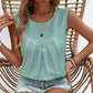 Ruched Round Neck Tank