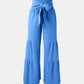 Tied Ruched Wide Leg Pants