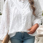 Devine Frill Round Neck Long Sleeve Shirt