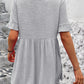 Round Neck Short Sleeve Blouse