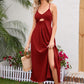 Crisscross Smocked Spaghetti Strap Mini Dress