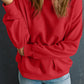 Round Neck Dropped Shoulder Sweatshirt