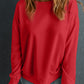 Round Neck Dropped Shoulder Sweatshirt