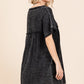 Culture Code Short Sleeve Babydoll Texture Dress with Pockets