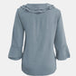 Full Size Ruffled V-Neck Flounce Sleeve Blouse