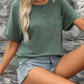 Half Button Short Sleeve T-Shirt