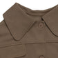Perfee Collared Neck Button Down Jacket