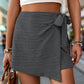 Beautiful Bea Tied Textured High Waist Shorts
