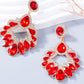 Alloy Rhinestone Dangle Earrings