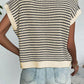 Full Size Striped Round Neck Sweater Vest