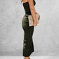 FULL SIZE Slit Tube Midi Dress