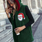Santa Open Front Hooded Vest Coat