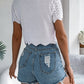 Tied Openwork Short Sleeve Cardigan