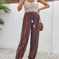 Tassel Printed High Waist Pants