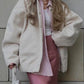 Full Size Snap Down Drop Shoulder Jacket