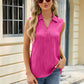 Textured Johnny Collar Tank