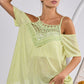 BiBi Front Crochet Lace Adjustable Strap Top - Brand BiBi