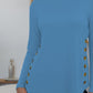 FAM-FAM Round Neck Long Sleeve T-Shirt