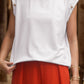 Decorative Button Round Neck T-Shirt