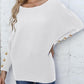 Full Size Boat Neck Long Sleeve Sweater