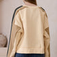 Contrast Round Neck Long Sleeve Sweatshirt