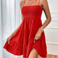 Full Size Smocked Tiered Sleeveless Mini Dress