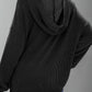 Double Take Textured Kangaroo Pocket Long Sleeve Hoodie