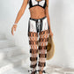 Cutout Halter Neck Top and Pants Two-Piece Swim Set