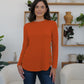 FAM-FAM Round Neck Long Sleeve T-Shirt