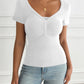 Devine Decorative Button Short Sleeve T-Shirt