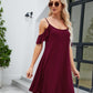 Ruffled Scoop Neck Mini Dress