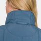Zenana Zip Up Cropped Puffer Vest with Pockets- Brand Zenana