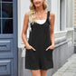 Lovelet Knotted Wide Strap Scoop Neck Overalls