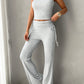 Devine Square Neck Tank and Drawstring Pants Set