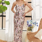 ADORA Watercolor V-Neck Midi Cami Dress