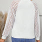 Round Neck Lace Raglan Sleeve Top