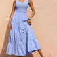 Tiered Smocked Wide Strap Dress