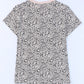 MAMA Animal Print Round Neck Short Sleeve T-Shirt