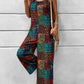 Printed Scoop Neck Spaghetti Strap Jumpsuit