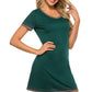 Contrast Trim Short Sleeve Lounge Dress