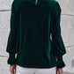 Lovelet Round Neck Flounce Sleeve Top