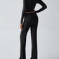 Devine Round Neck Long Sleeve Top and Drawstring Pants Set