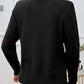 Devine Lace Detail Heart Long Sleeve Sweater